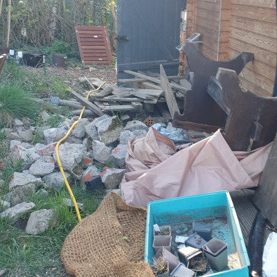 Das soll mal eine Terrasse werden
