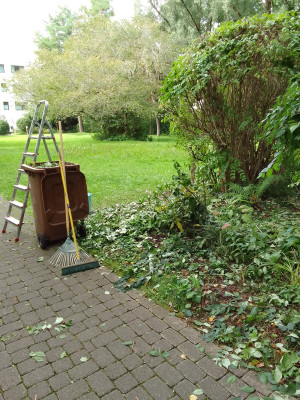 Arbeiten im Innenhof