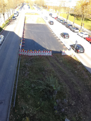 Baustelle Neuperlach bei der U-Bahn