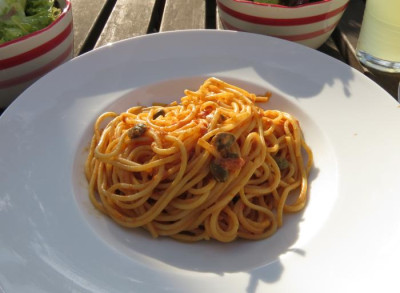 IMG_8303 Essen am 10.7.15 - Spaghetti mit Kapern.jpg