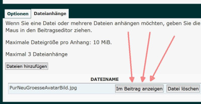 angehängte Bilder im Beitrag anzeigen