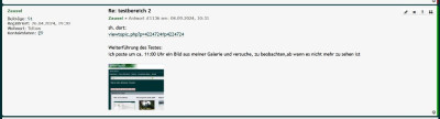 Nachweis: Bild ist um 11:00 Uhr noch da<br />um 14:30, 15:45, 16:45 auch- und nach fast 24h: <br />vorläufiges Testende (man muß seine eingestellten Bilder <br />nur ganz genau im Auge behalten xD)