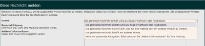 Auswahl zur Meldung