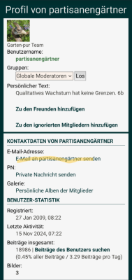 Garten pur bug