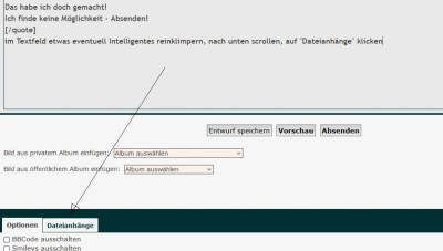auf &quot;Dateianhänge&quot; klicken