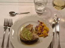 Hauptgericht: Kingfish-Steak