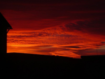 07:30 Uhr der Himmel brennt