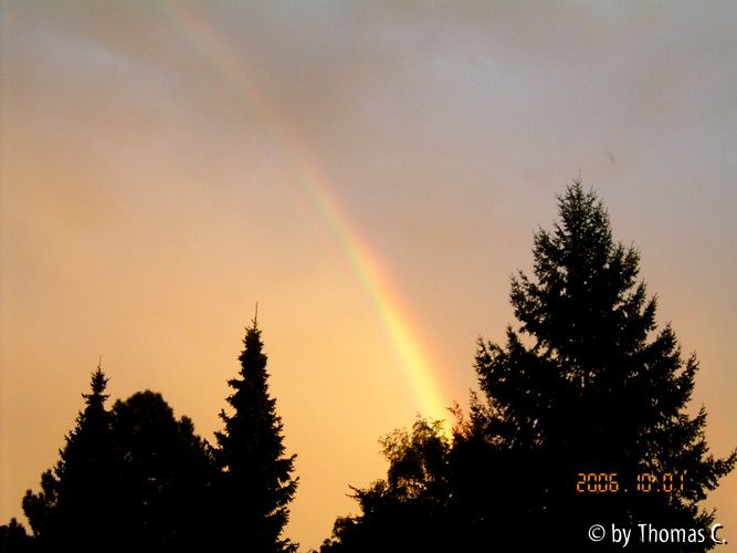 Abendlicher Regenbogen