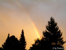 Abendlicher Regenbogen