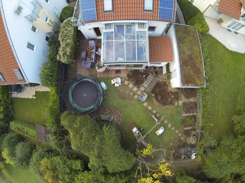 Luftaufnahme Garten