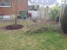 Mit einer Arbeitsblache