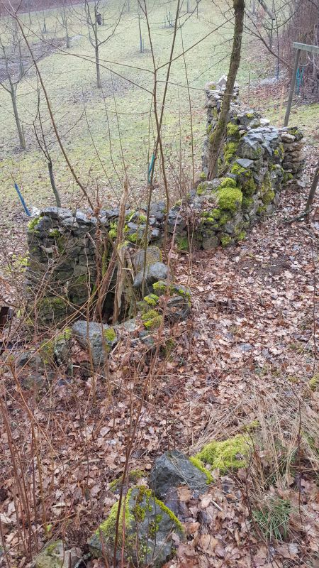 Weinmauer von oben