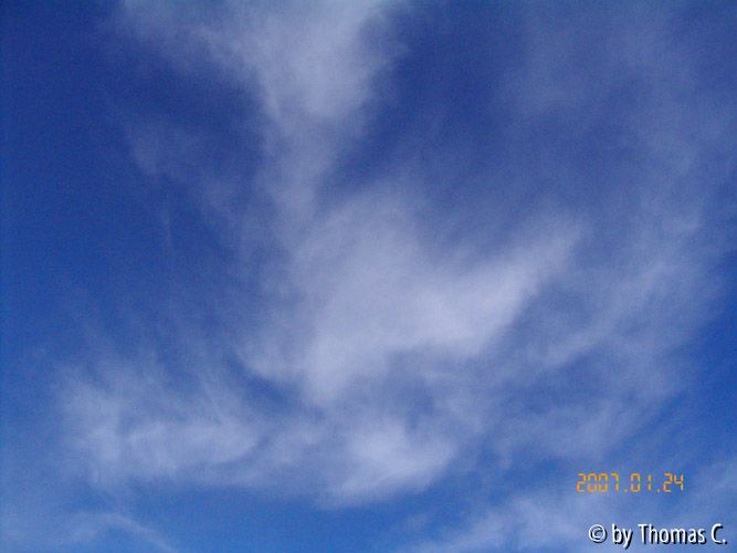 Schöner Januarhimmel