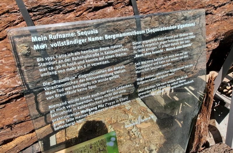 Sequoia Gedenktafel