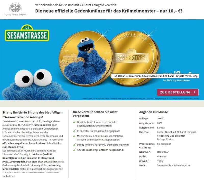 Screenshot Krümelmonster