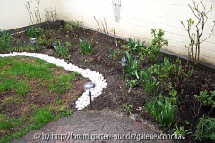 Aufbau kleiner Garten Hinterhof