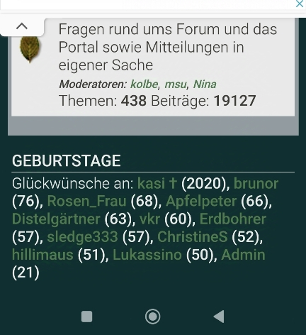 Geburtstage