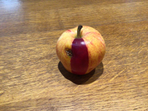Apfel ‚Gravensteiner‘ mit andersfarbigem Streifen