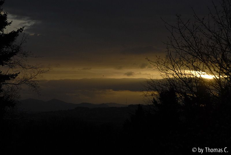 Sonnenaufgang invertiert