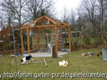 Die Brunnenwiese  bekommt einen Pavillon