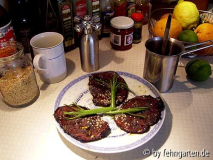teriyaki-steaks vom grill