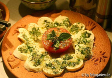 marinierter mozzarella