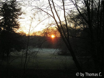 Sonnenaufgang im Dezember