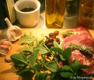 zutaten lamm mit oliven und minze