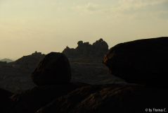 Hampi - Landschaft am Abend
