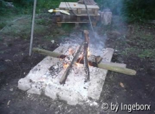 nach dem Grillen