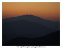 Kalte Berge vor dem Morgen