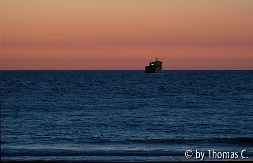 Belgische Küste - Nordsee Sonnenuntergang