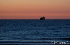 Belgische Küste - Nordsee Sonnenuntergang