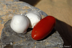 Tomate und Mozzarella