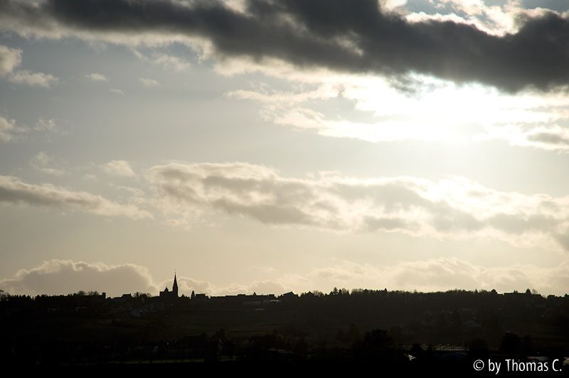 Novemberhimmel über Rösberg - farbig