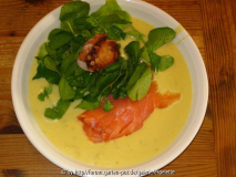 Suppe mit Brunnenkresse