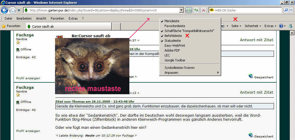 Befehlsleiste