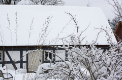 Havelseen im Schnee, Kossätenhaus in Ferch, Ausstellung Landschaftsmalerei um 1900