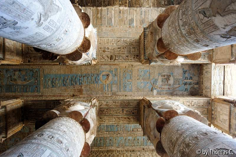 Dendera Große Säulenhalle DxO