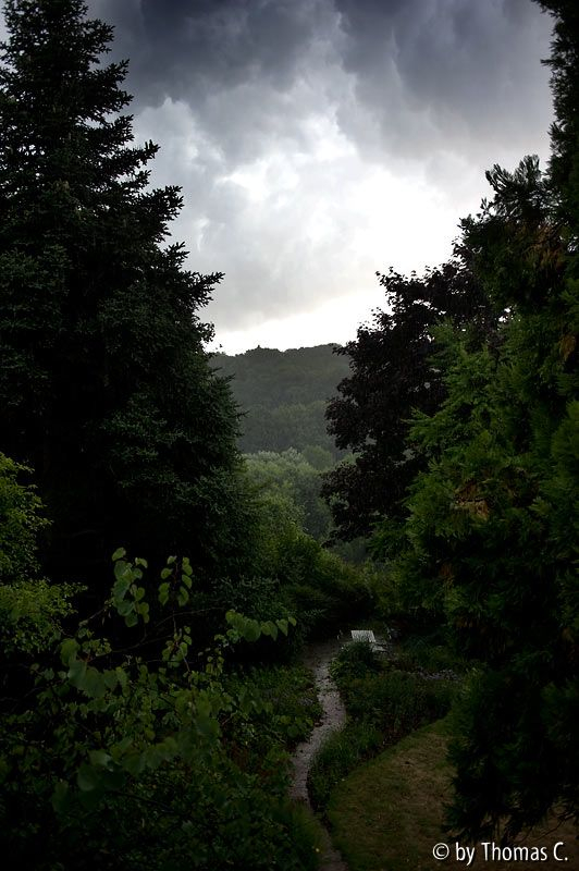Schwere Regenwolken