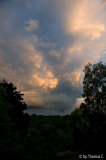 Schwere Regenwolken ziehen ab