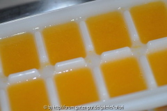 Mandarinengelee in Eiswürfelform
