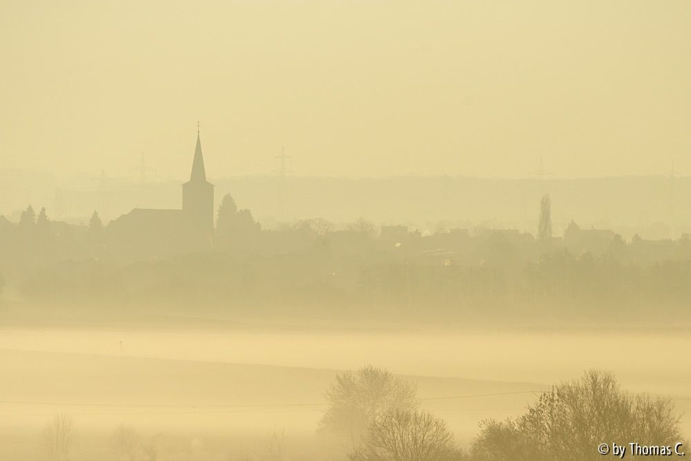 Aprilmorgen: Blick nach Sechtem