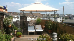 Mein Pavillon auf der Dachterrasse