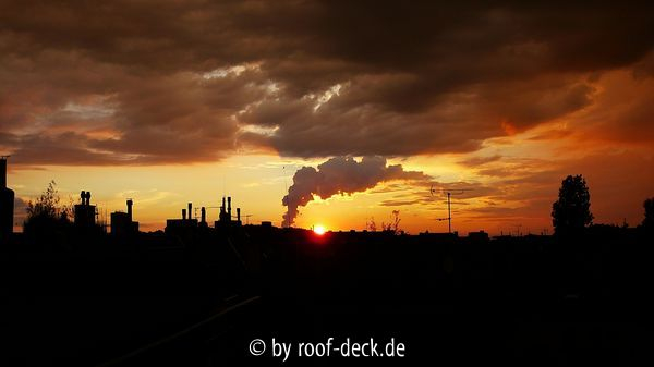 Sonnenuntergang im Gewitter