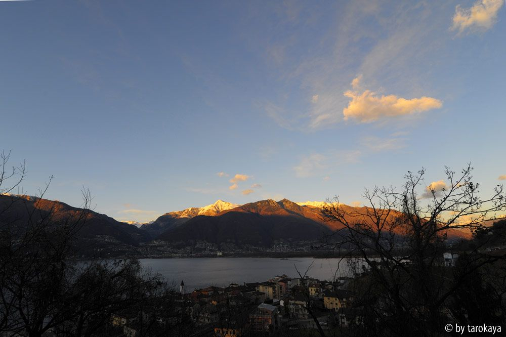 lago after sunset