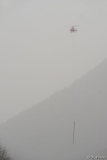 hellicopter im schneetreiben